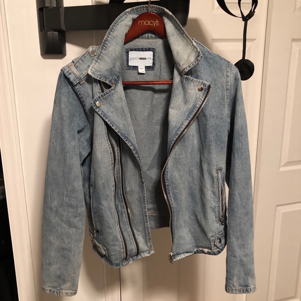 Denim Biker Jacket